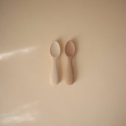 Image of Silicone Toddler Starter Spoons 2-Pack