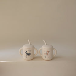 Image of Silicone Training Cup + Straw