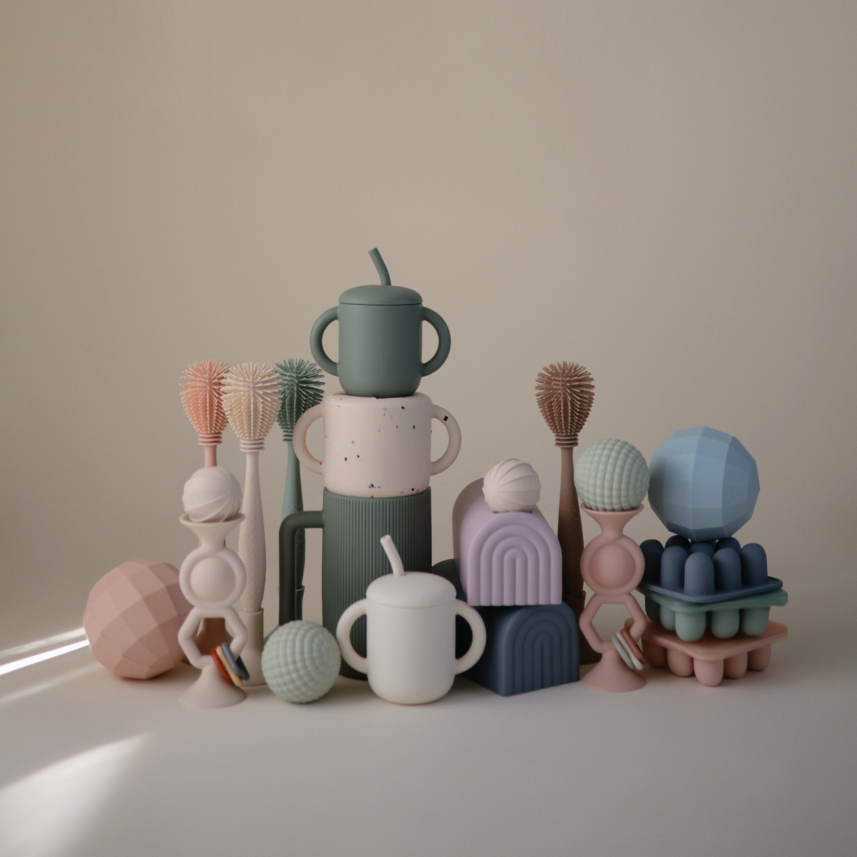 Image of Silicone Baby Bottle Brush