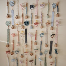 Image of Linen Pacifier Clip 2-Pack