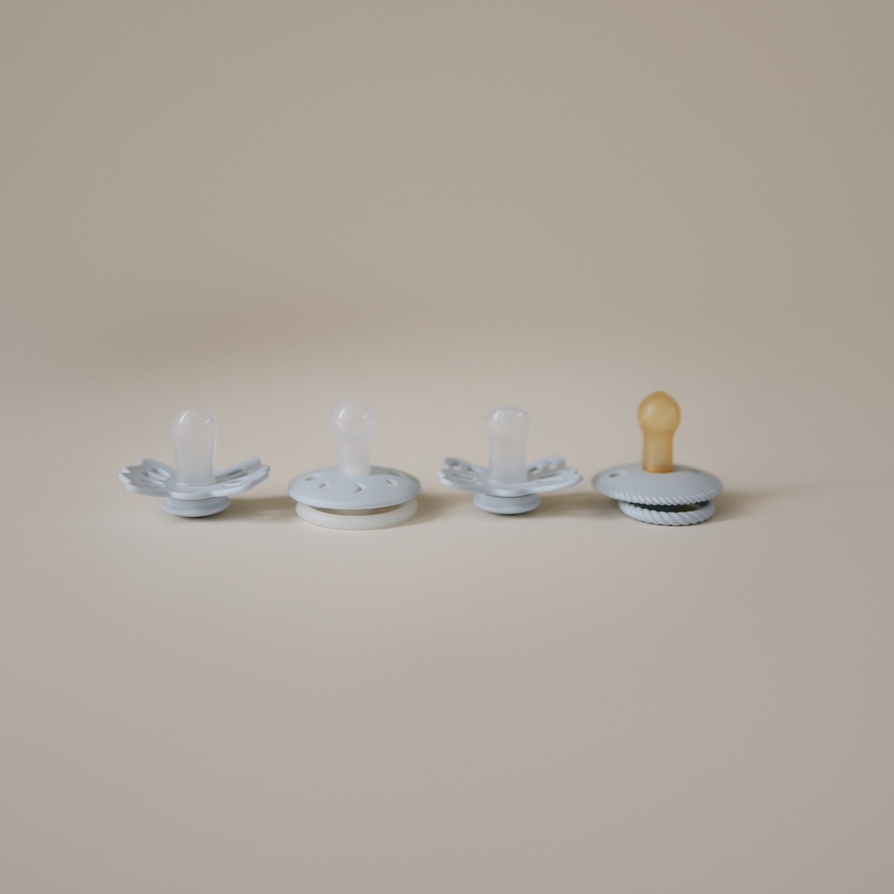 Image of FRIGG Baby's First Pacifier Moonlight Sailing (Powder Blue) 4-Pack