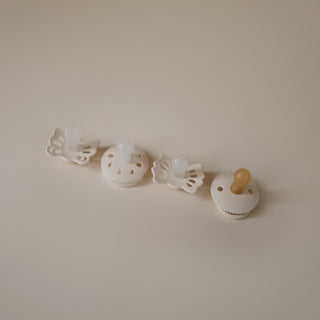 FRIGG Baby's First Pacifier Moonlight Sailing (Cream) 4-Pack