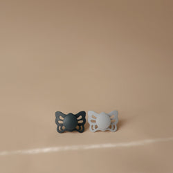 Image of FRIGG Butterfly Anatomical Silicone Pacifier 2-Pack (0-6 Months)