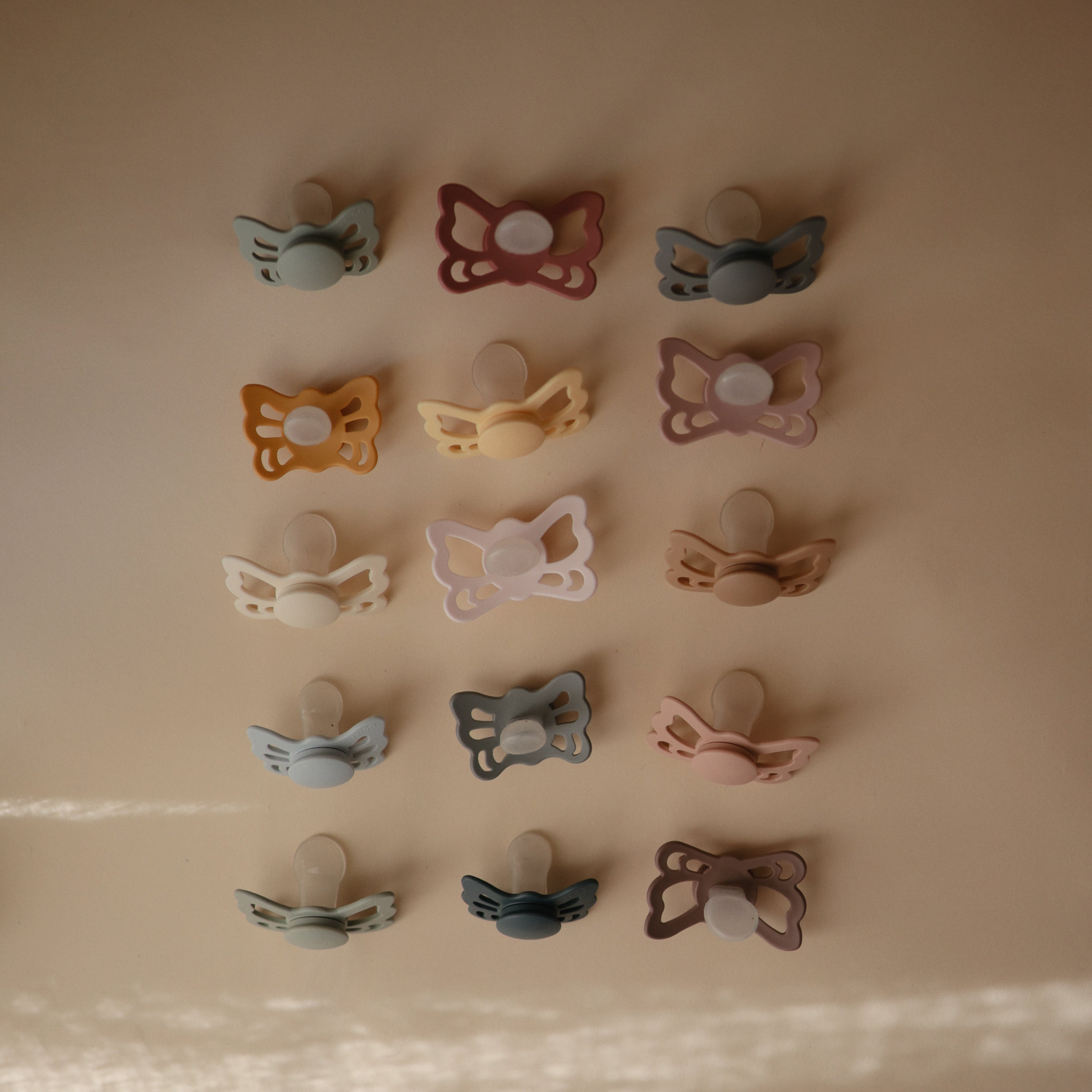 Image of FRIGG Butterfly Anatomical Silicone Pacifier 2-Pack (0-6 Months)