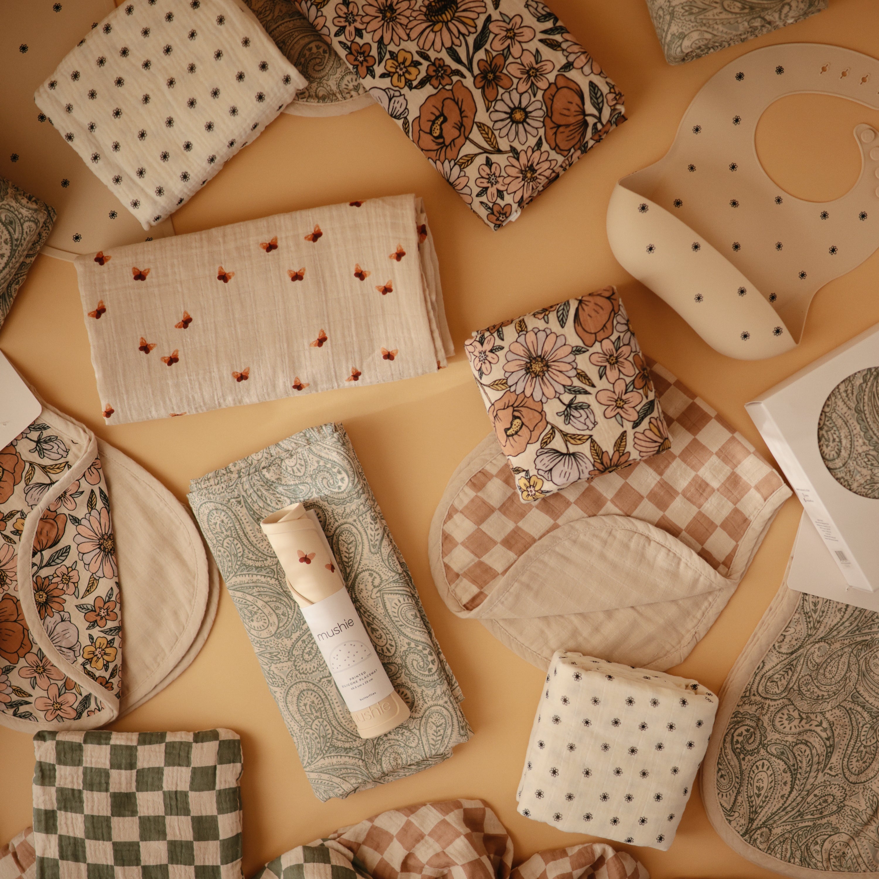 Image of Organic Cotton Muslin Burp Cloth 2-Pack