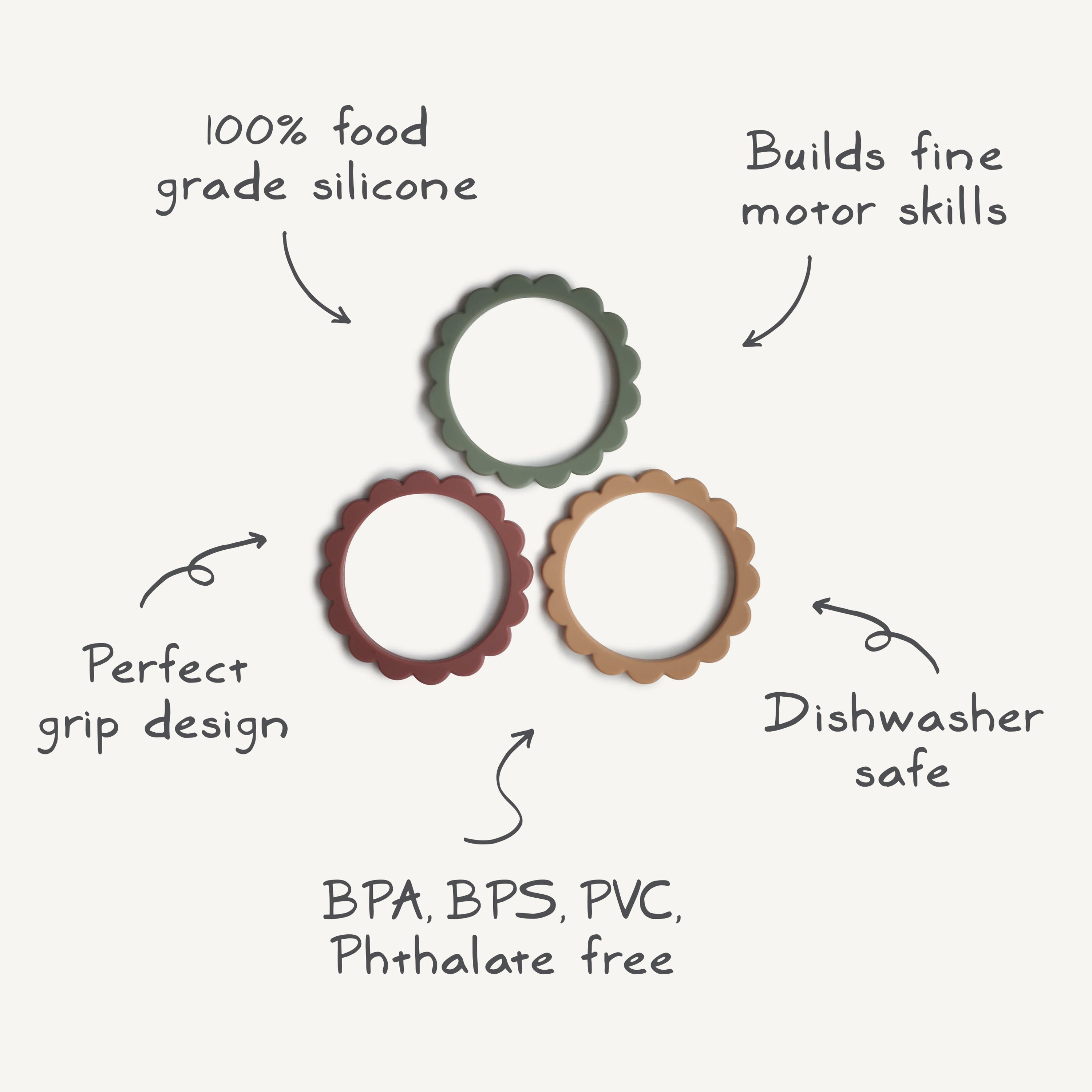 Image of Flower Teether Bracelet