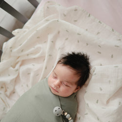 Image of Mini Muslin Crib Sheet