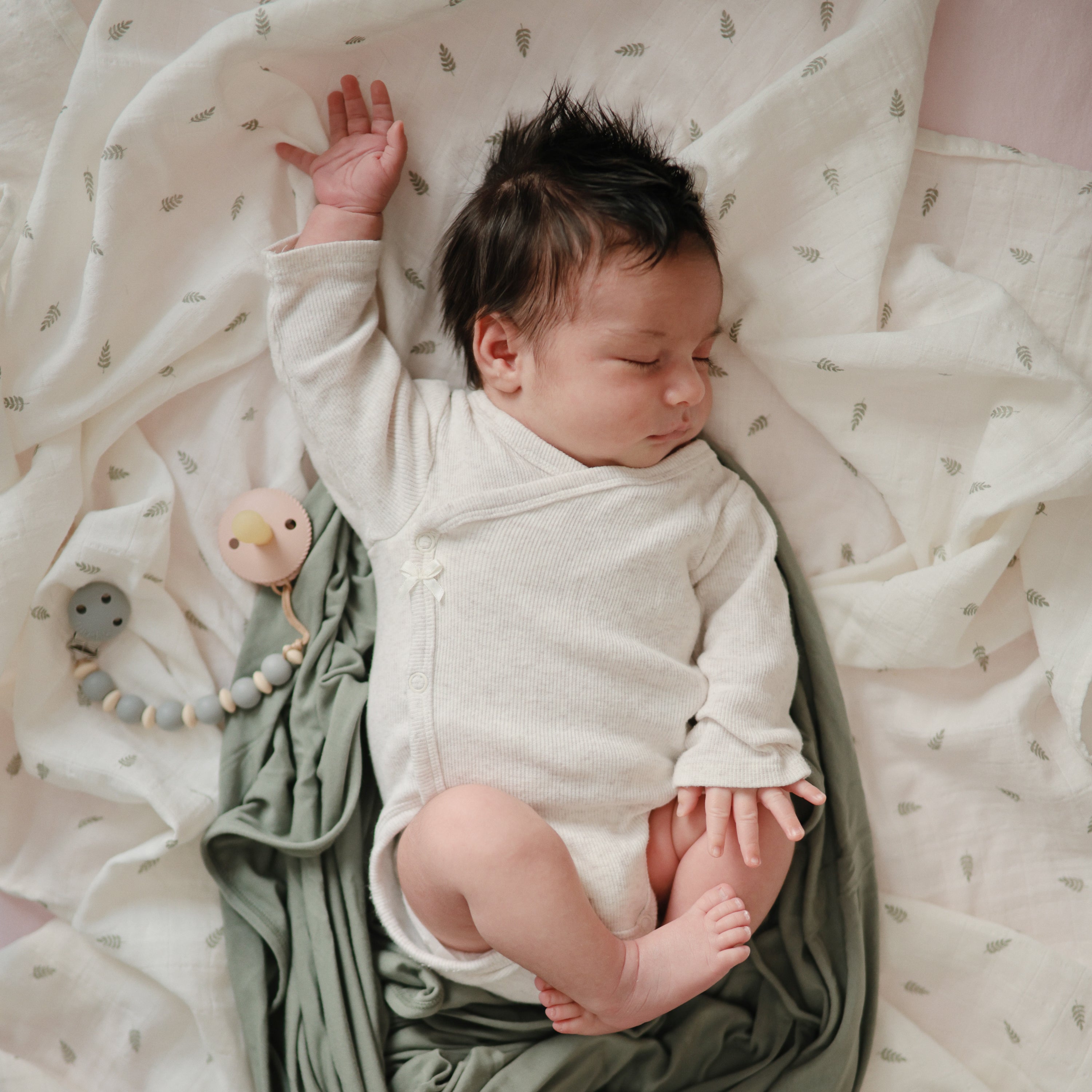 Image of Organic Cotton Muslin Swaddle Blanket