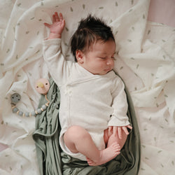Image of Organic Cotton Muslin Swaddle Blanket