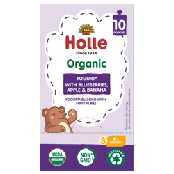 Image of Holle Organic Yogurt Pouches - Blueberries, Apple & Banana