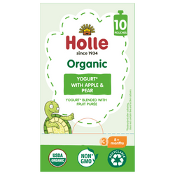 Image of Holle Organic Yogurt Pouches - Apple & Pear