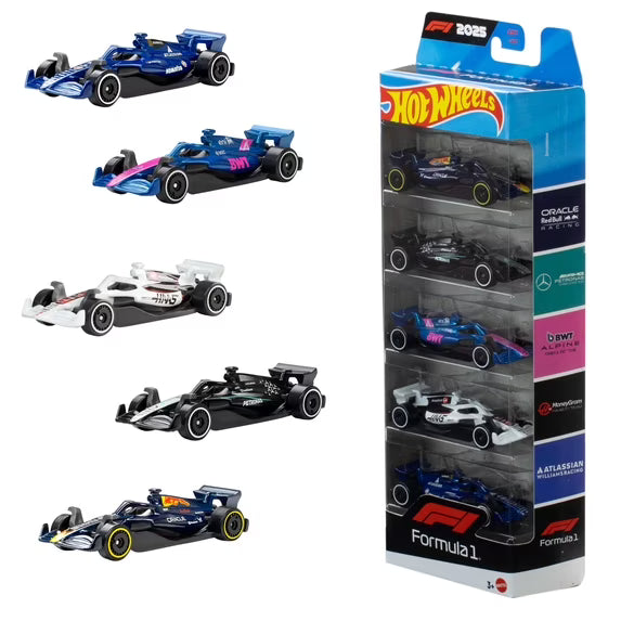 Hot Wheels Formula 1 Race cars -5 pack