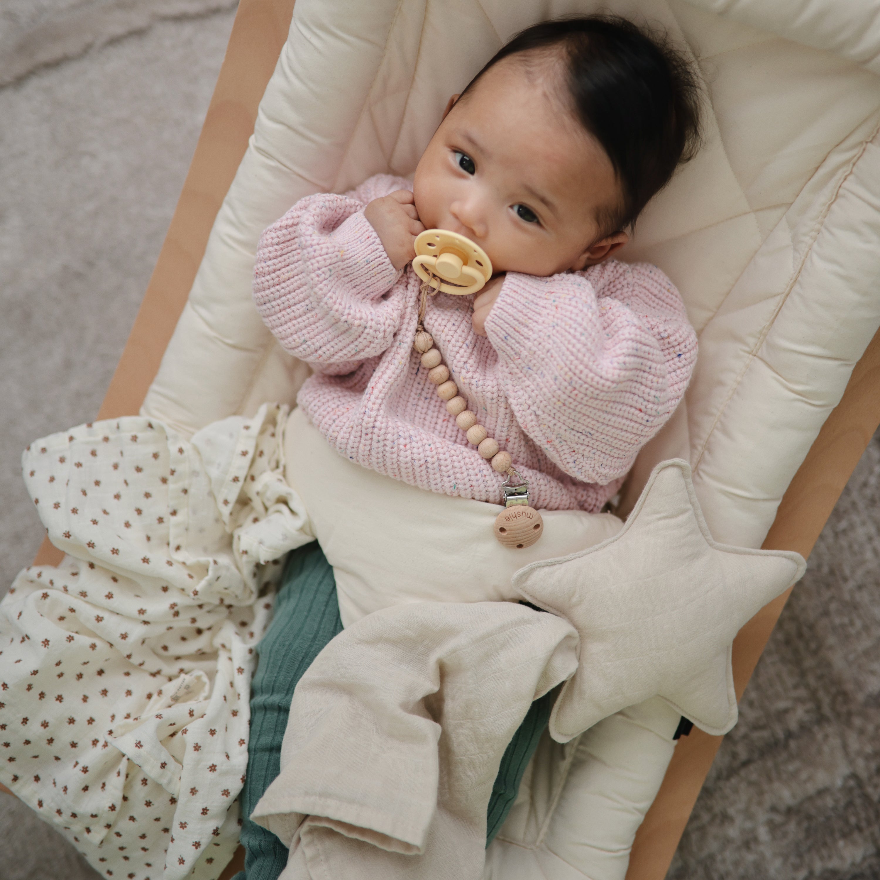 Image of FRIGG Moon Silicone Pacifier 2-Pack