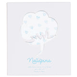 Blue Heart Print Crib Sheets