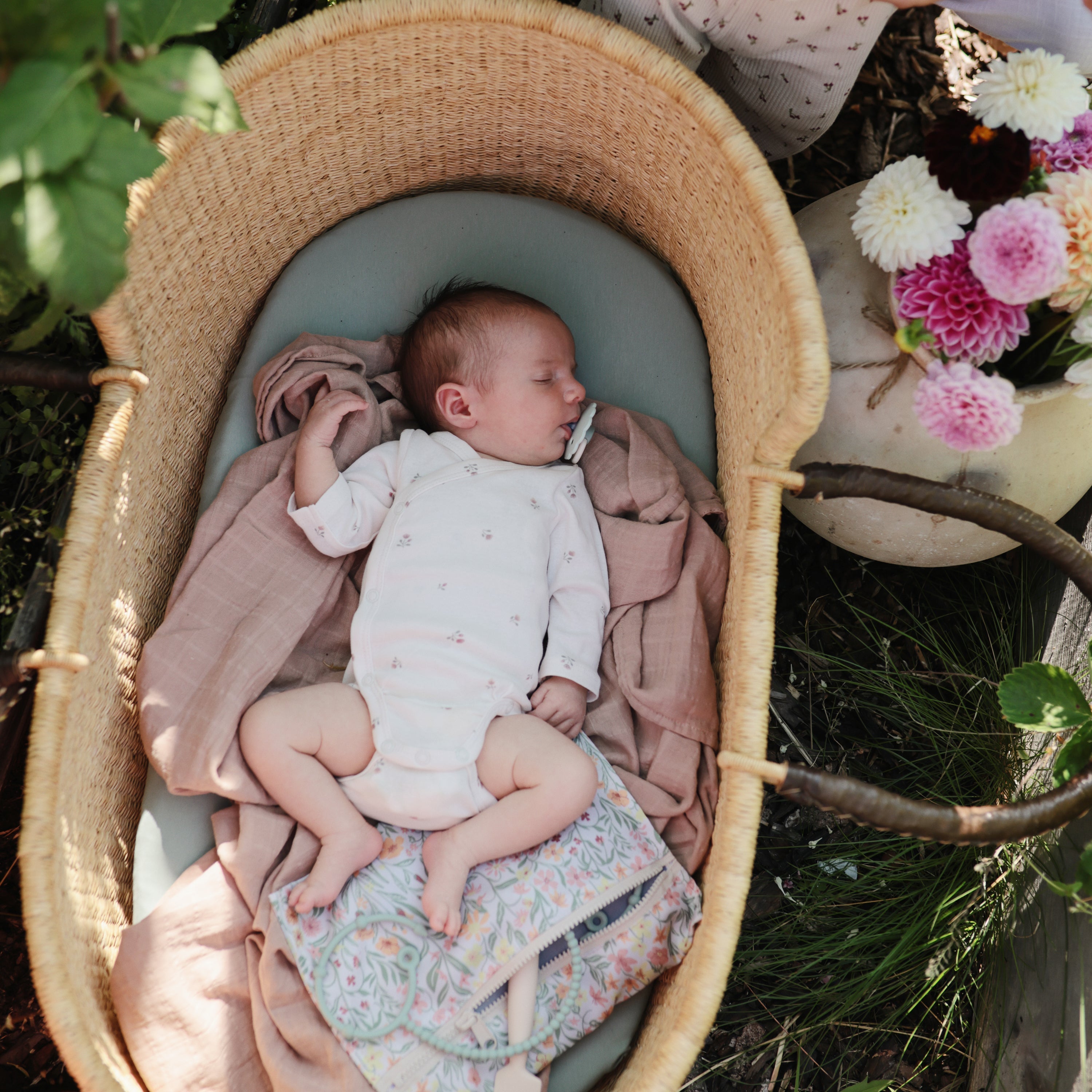 Image of Organic Cotton Muslin Swaddle Blanket