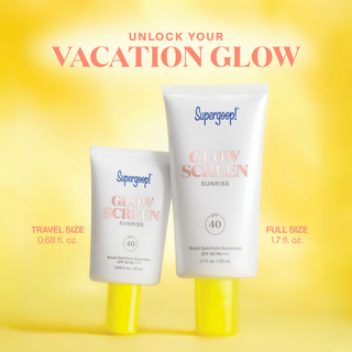 Supergoop- Wake Up & Glow Sun-kissed Duo Glowscreen