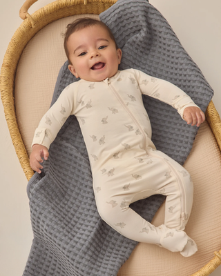 Rylee + Cru  Bamboo Zip Footie Elephants