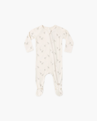 Rylee + Cru  Bamboo Zip Footie Elephants