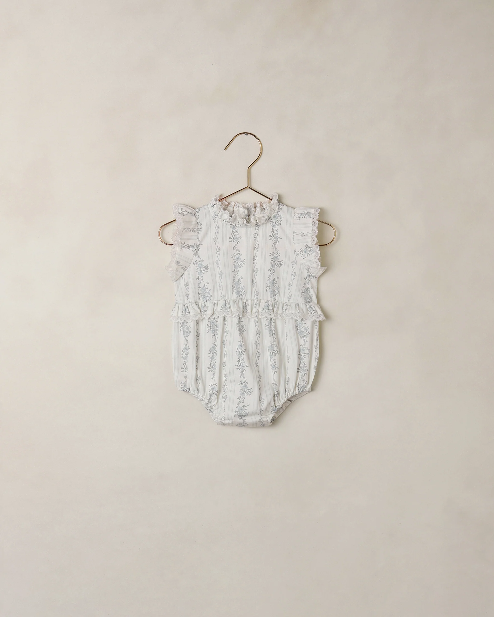 Rylee + Cru- Alice Romper French Floral Stripe