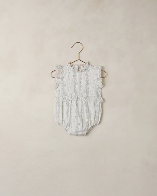 Rylee + Cru Alice Romper French Floral Stripe
