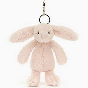 Jellycat Bashful Bunny Bag Charm Blush