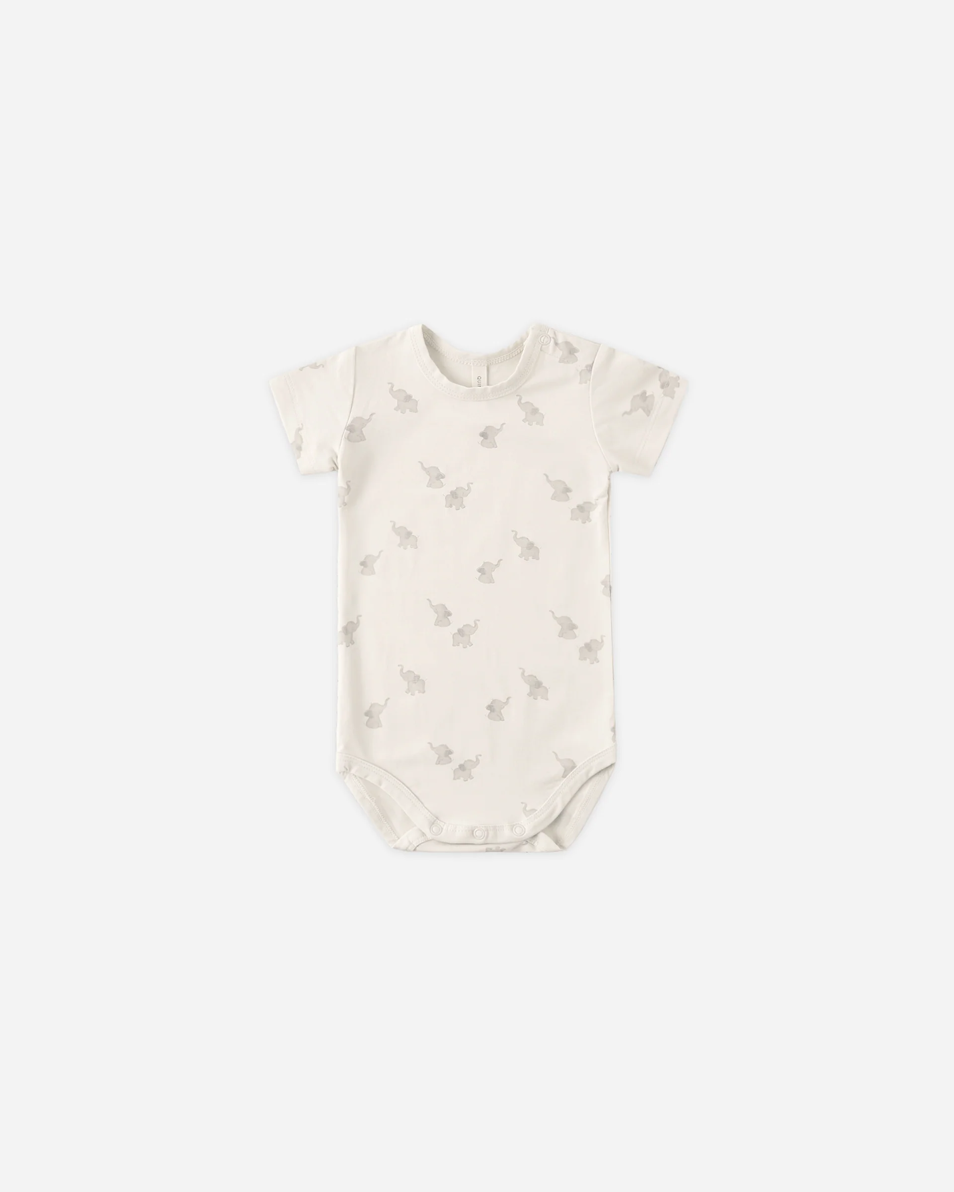 Rylee + Cru- Bamboo Short Sleeve Bodysuit Elephants