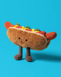 Jellycat Diner Set: Breck Hot Dog