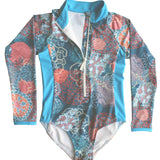 Pearl Full Piece Rash Guard - Coral