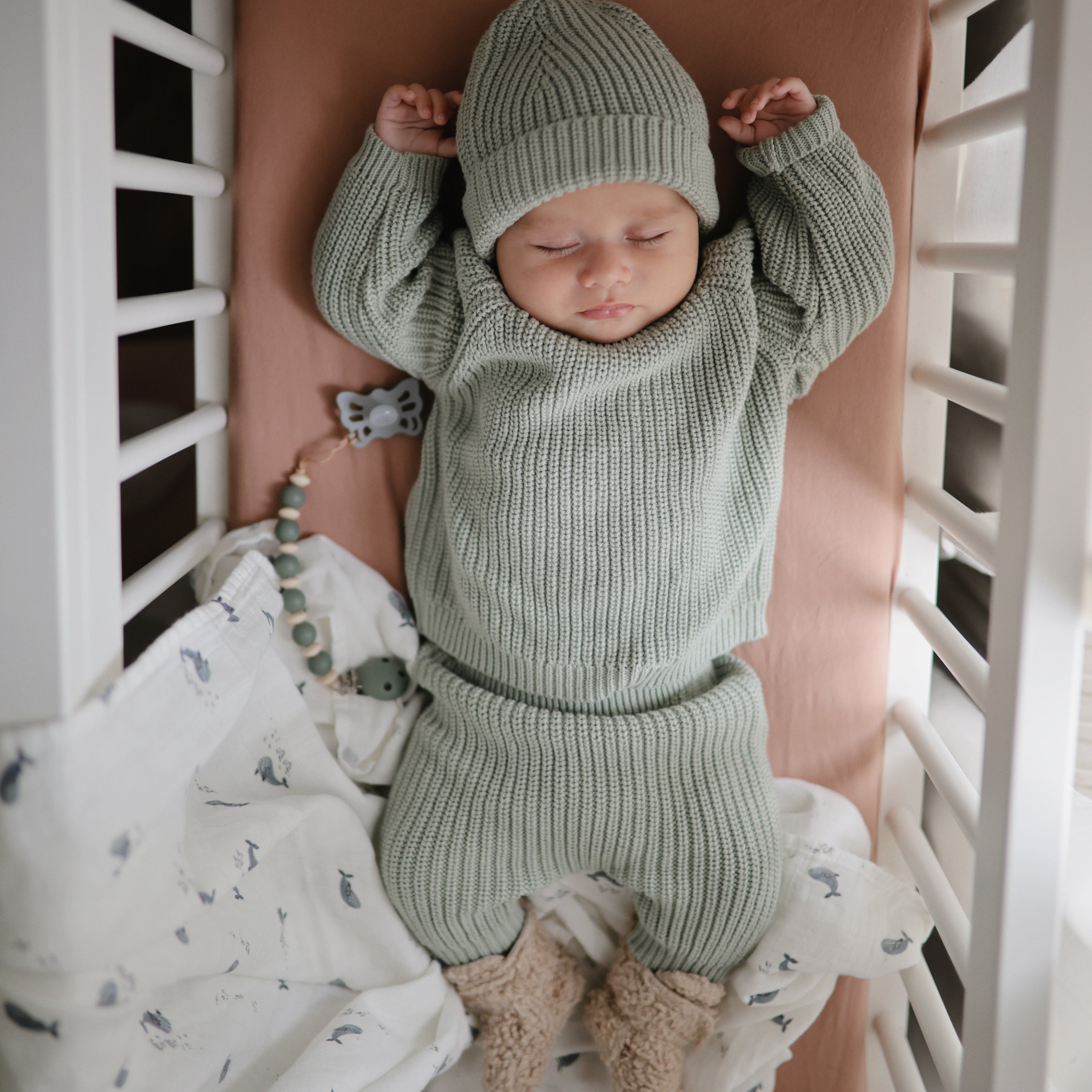 Image of Organic Cotton Muslin Swaddle Blanket