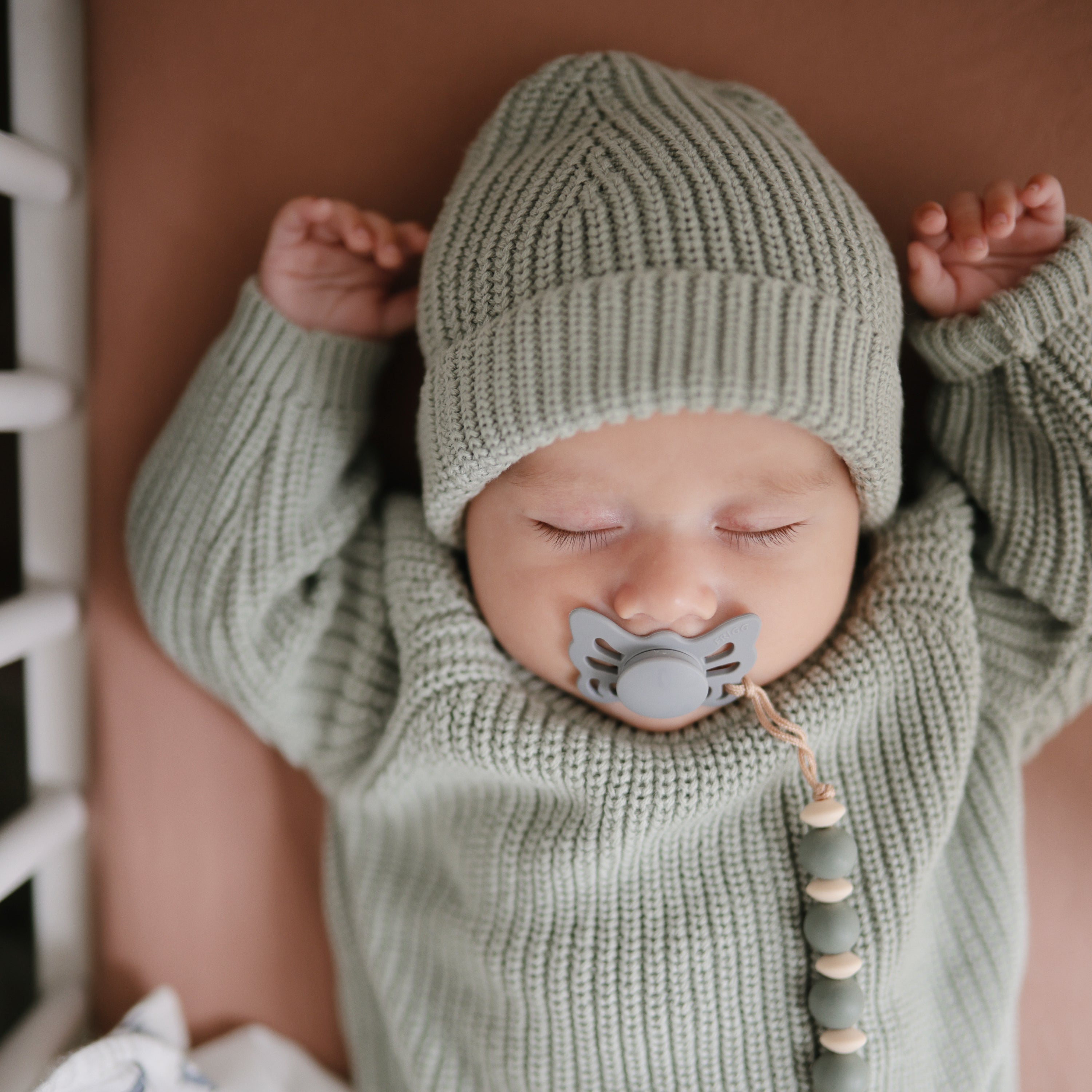 Image of FRIGG Butterfly Anatomical Silicone Pacifier 2-Pack (0-6 Months)