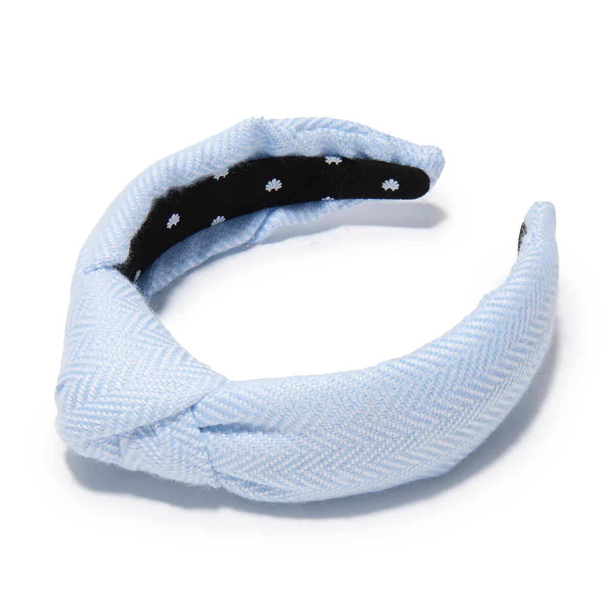 TBBC X LELE S. Beale St Blue Herringbone Knotted Headband