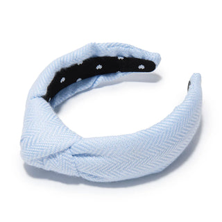 TBBC X LELE S. Beale St Blue Herringbone Knotted Headband