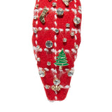 Holly Red Kids Christmas Stocking Knotted Headband