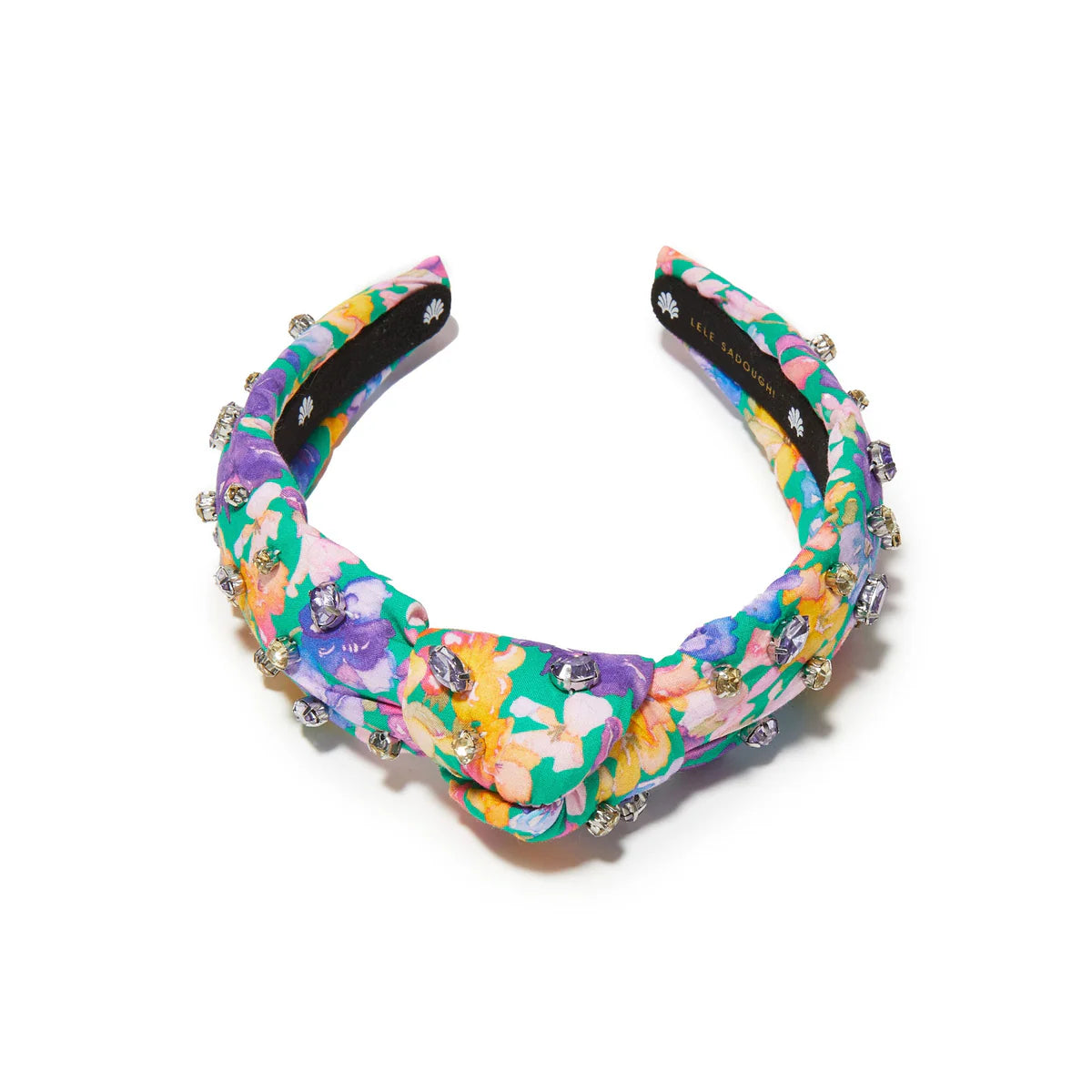 Image of Lele Sadoughi Kids Knotted Mixed Crystal Headband
