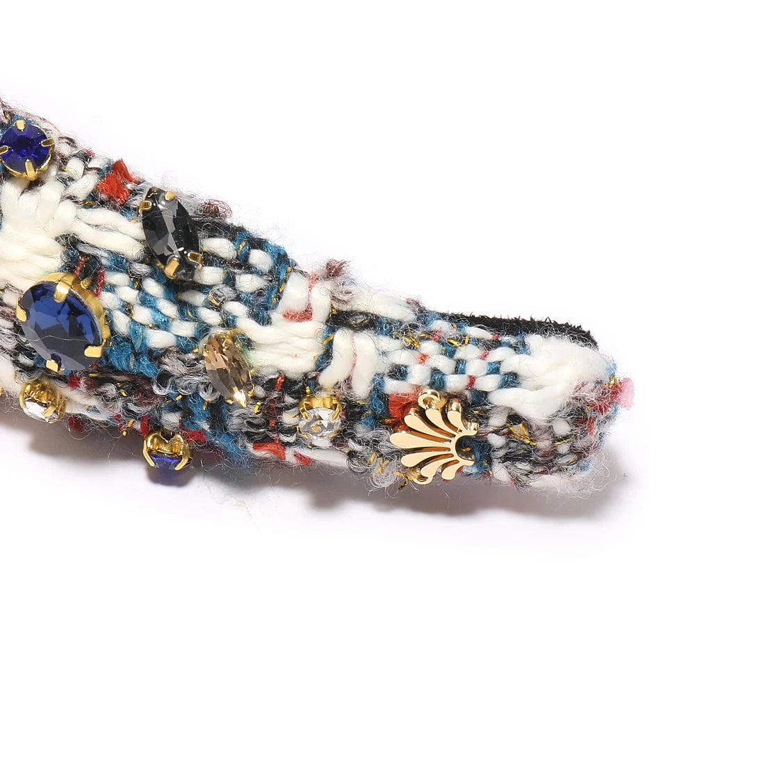 Image of Indigo Fields Kids Tweed Mixed Crystal Bowtie Headband