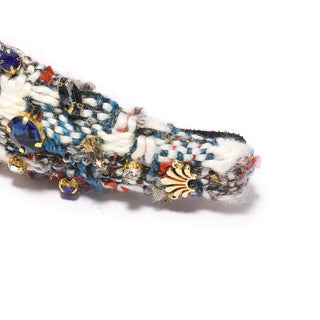 Indigo Fields Kids Tweed Mixed Crystal Bowtie Headband