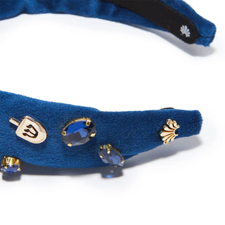 Indigo Kids Crystal Dreidel Knotted Headband