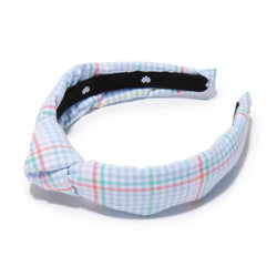 Image of TBBC X LELE S Piccadilly Plaid Kids Knotted Headband