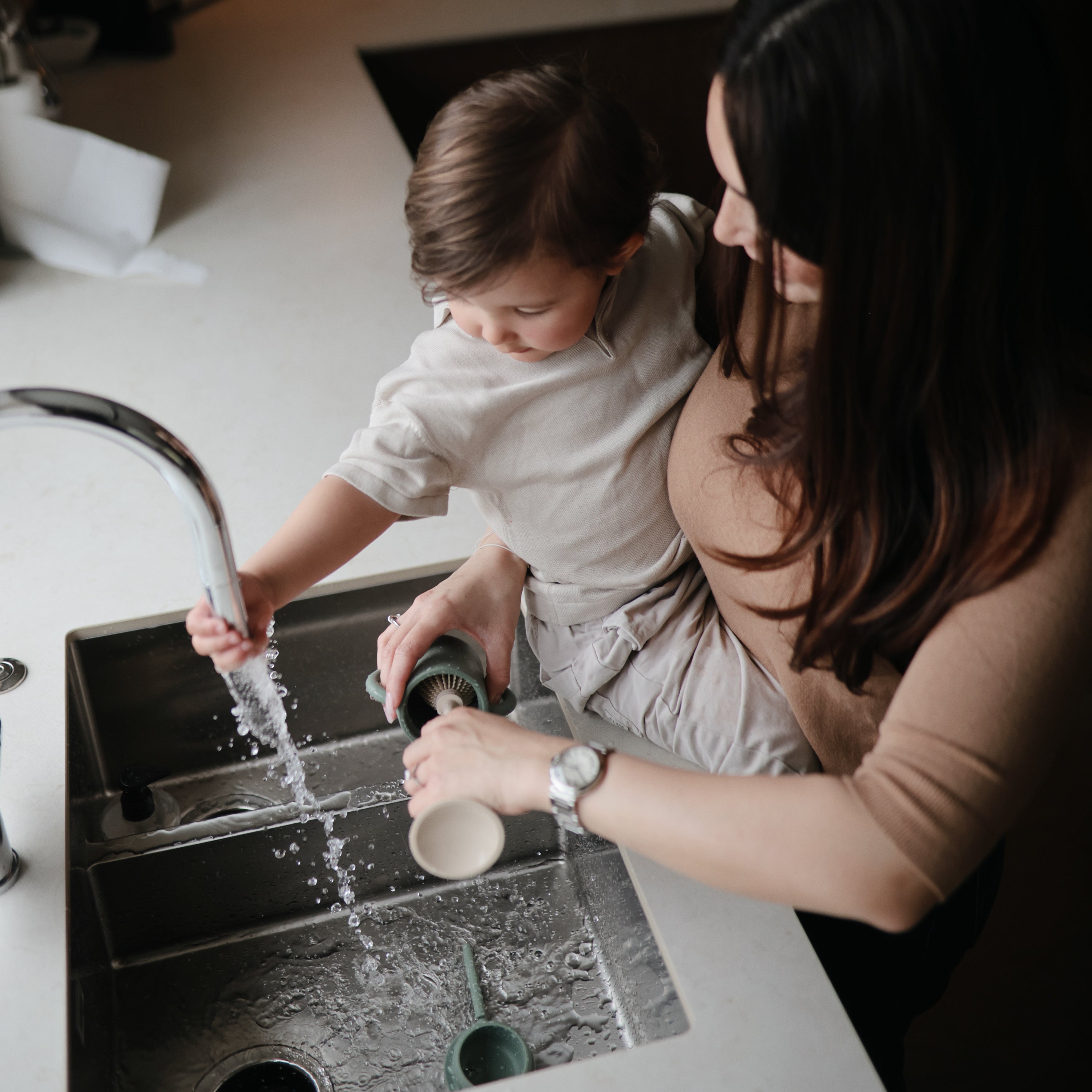 Image of Silicone Baby Bottle Brush