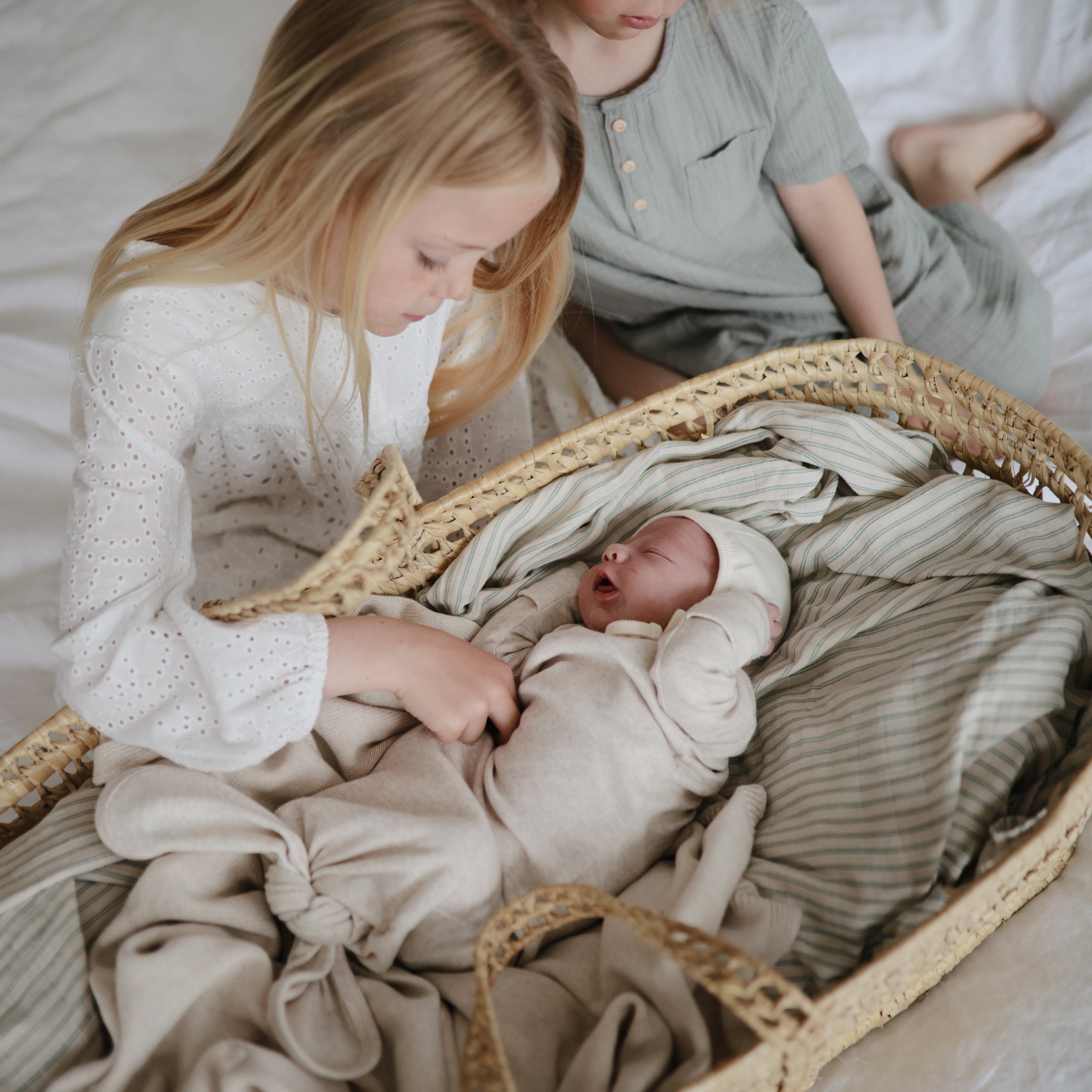 Image of Organic Cotton Muslin Swaddle Blanket