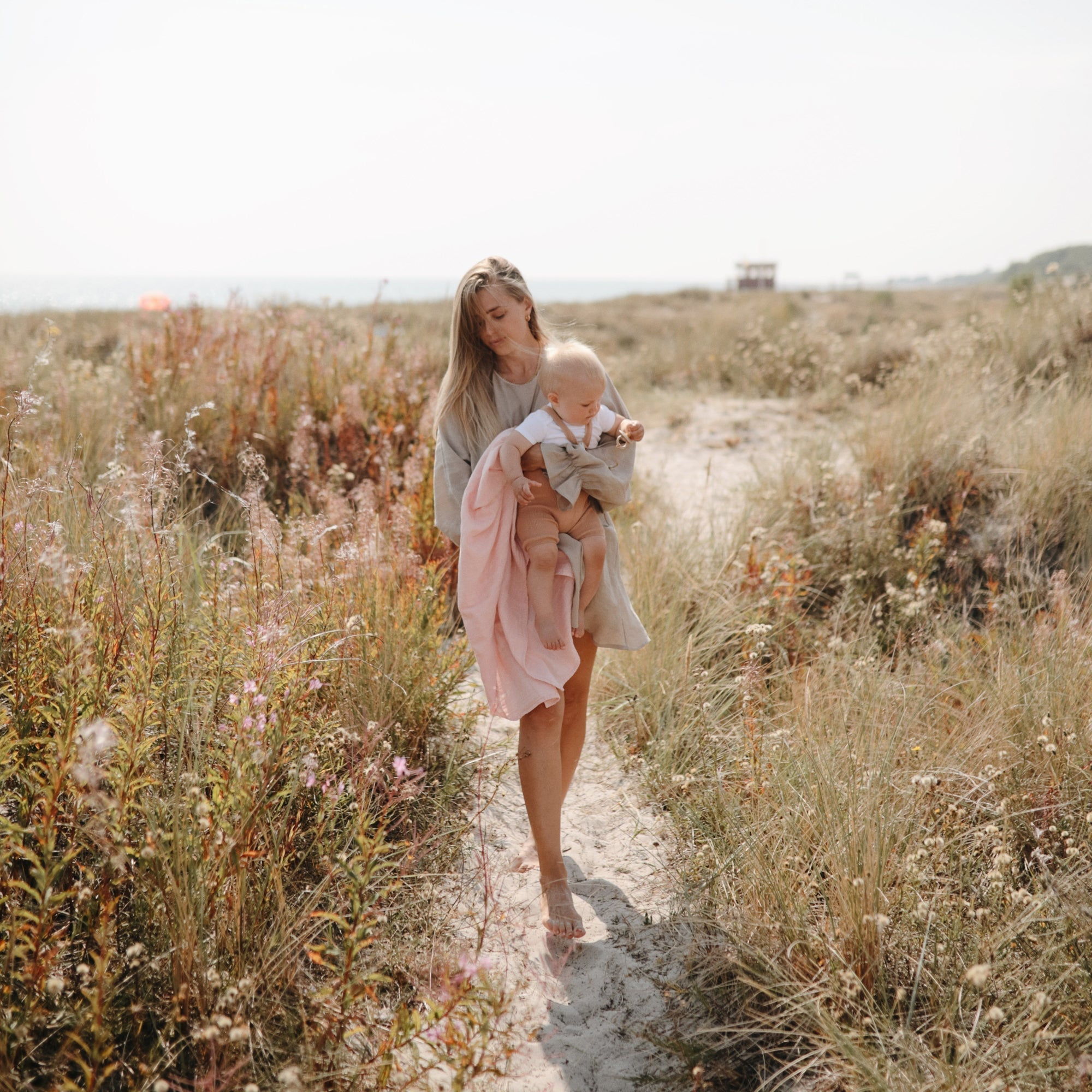 Image of Organic Cotton Muslin Swaddle Blanket