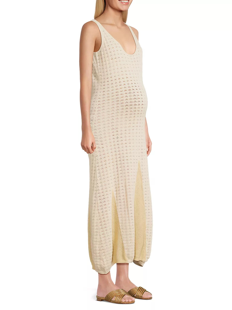 The Naomi Pointelle Maxi Dress