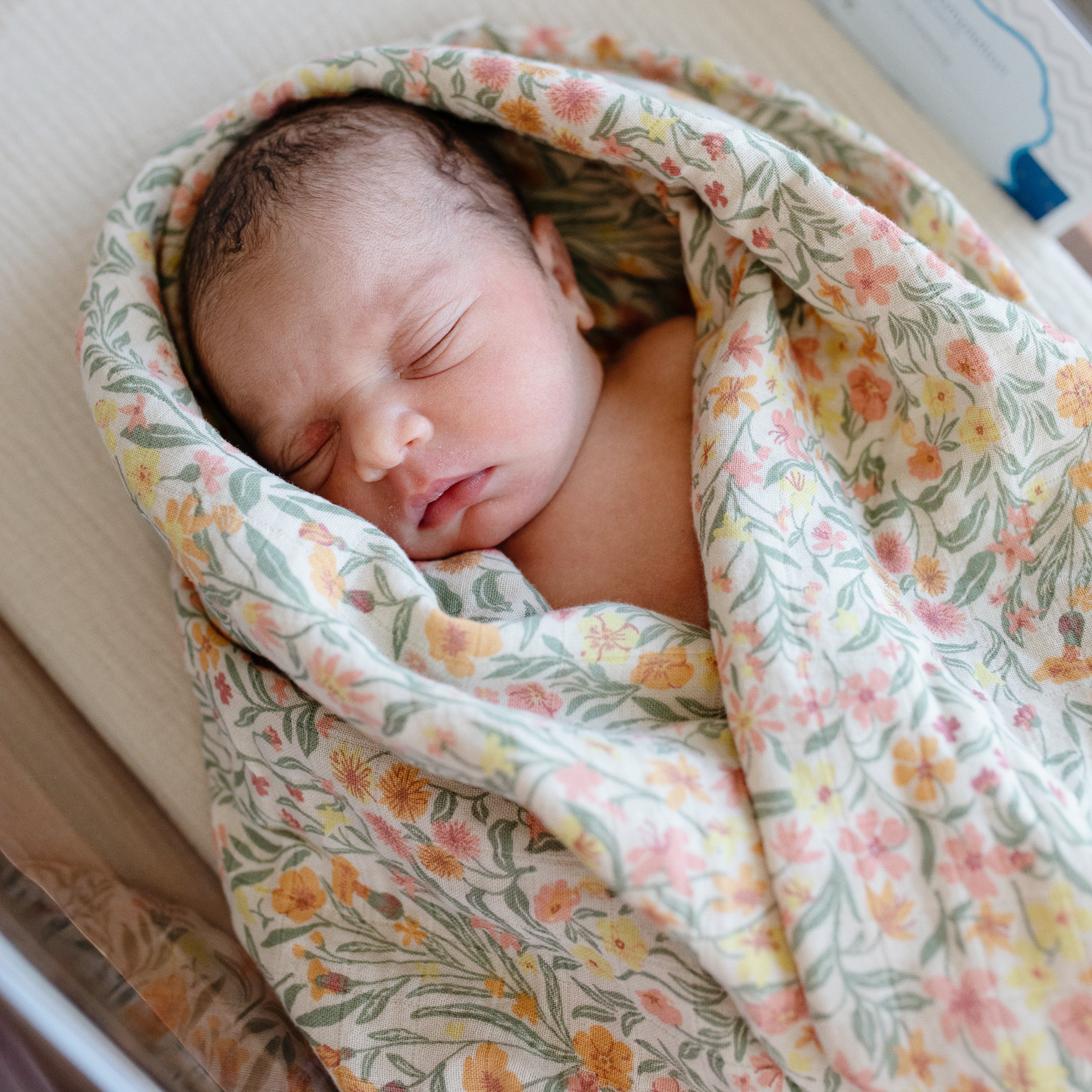 Image of Organic Cotton Muslin Swaddle Blanket