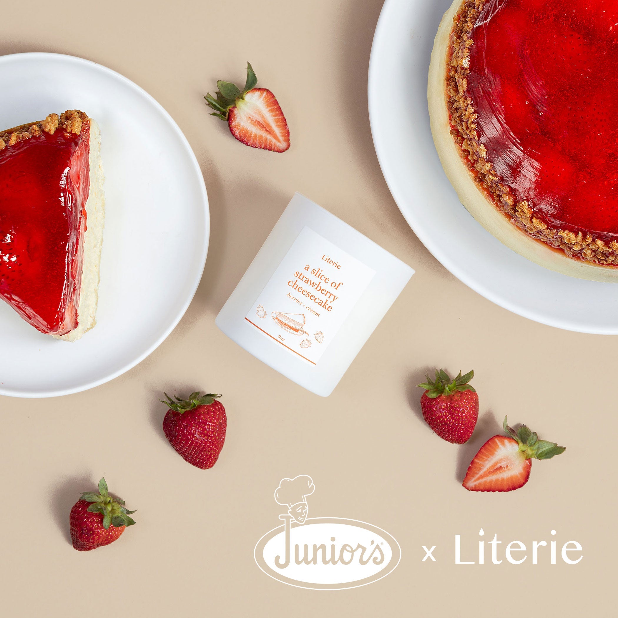 Image of A Slice of Strawberry Cheesecake