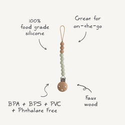 Image of Silicone Pacifier Clip | Eva