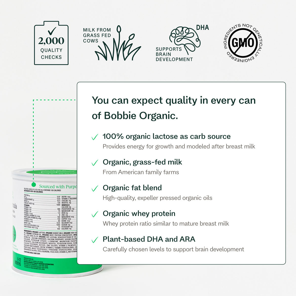 Bobbie Organic Baby Formula (In-Store Pick-up or Local Courier Service)-New Biggie Size