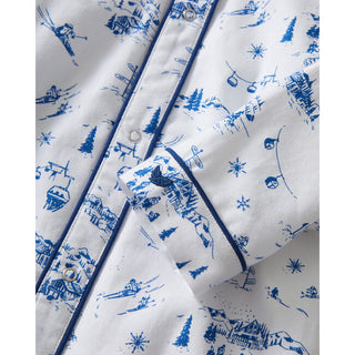 Baby's Twill Cambridge Romper In Chalet Toile