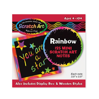 Scratch Art Rainbow Mini Notes Box of 125