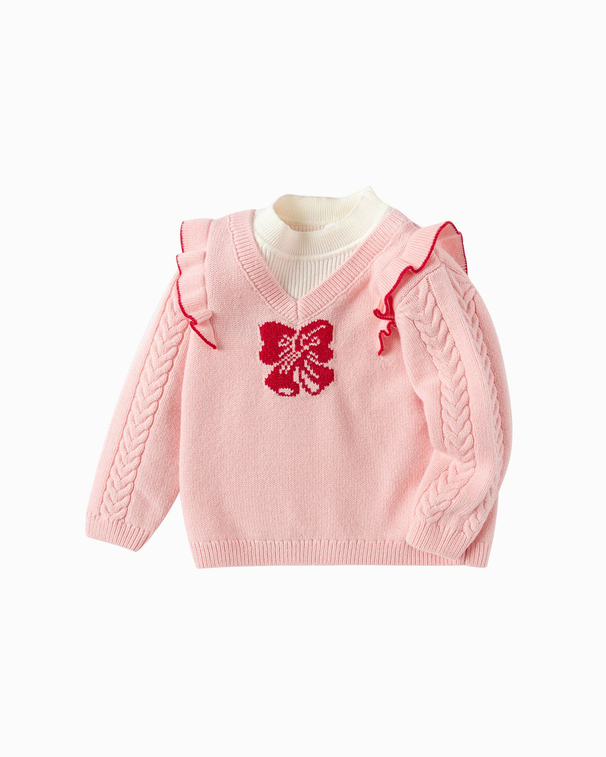 Balabala Toddler Girl Visions Pink Sweater