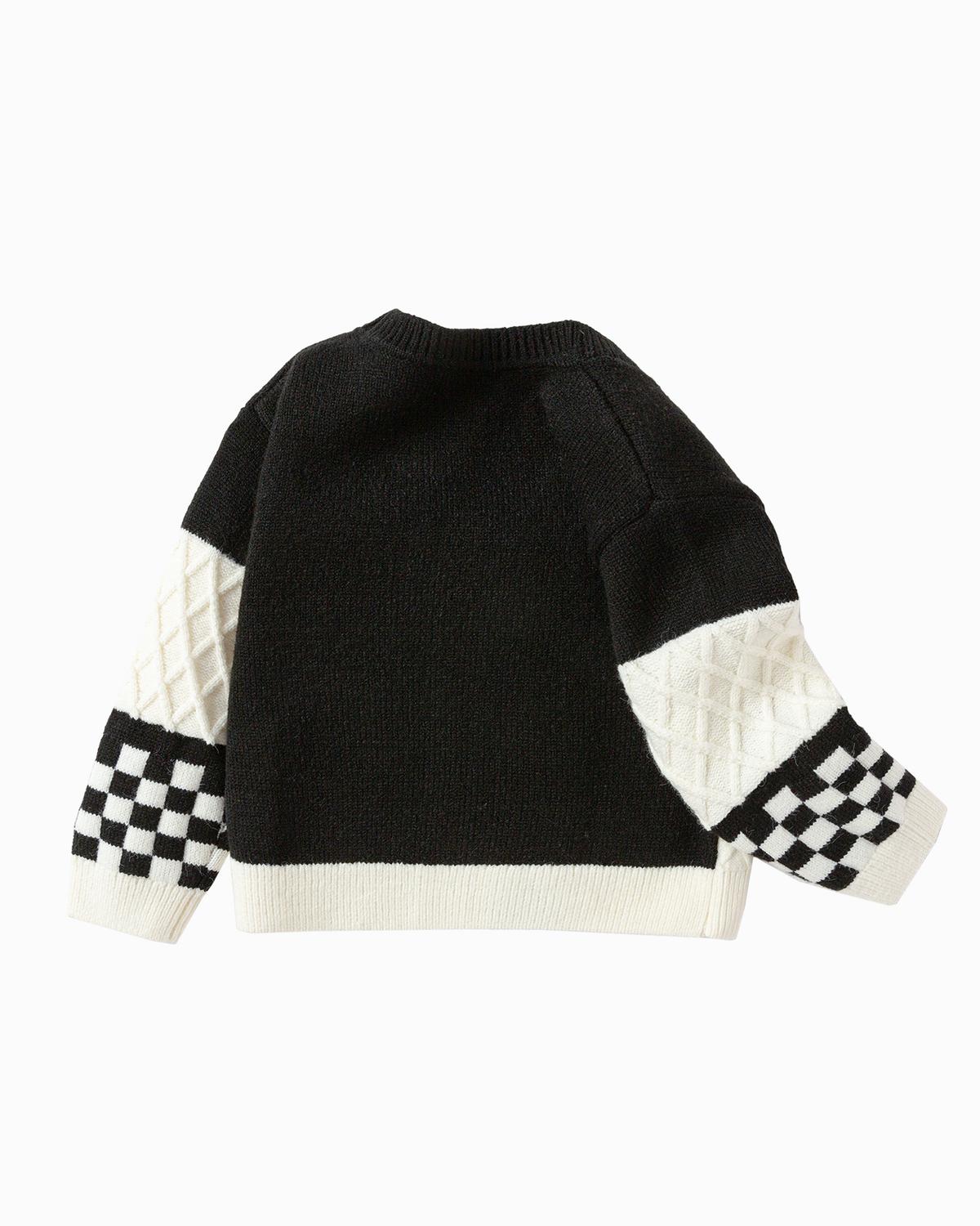 Balabala Toddler Boy Black Hue Sweater